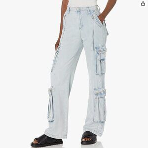 Blank NYC Oversized Cargo Pocket Rib Cage Tencel Denim Cargo Pant 29